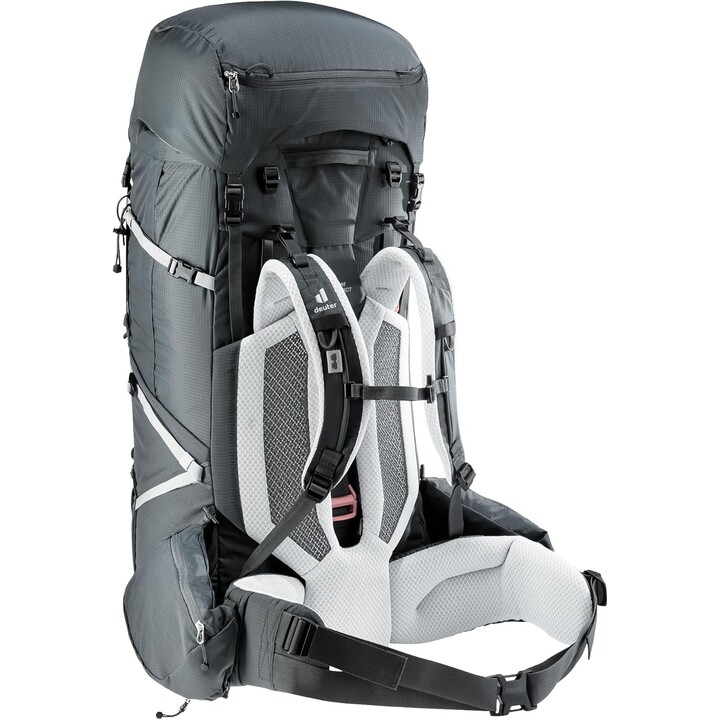 Mochila de caminhada feminina Deuter Aircontact Pro 75+10 SL grafite