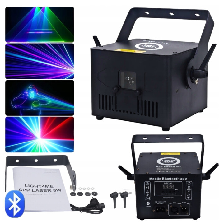 LIGHT4ME APP LASER 5W RGB professionelle Bühnenlaserbeleuchtung Bluetooth