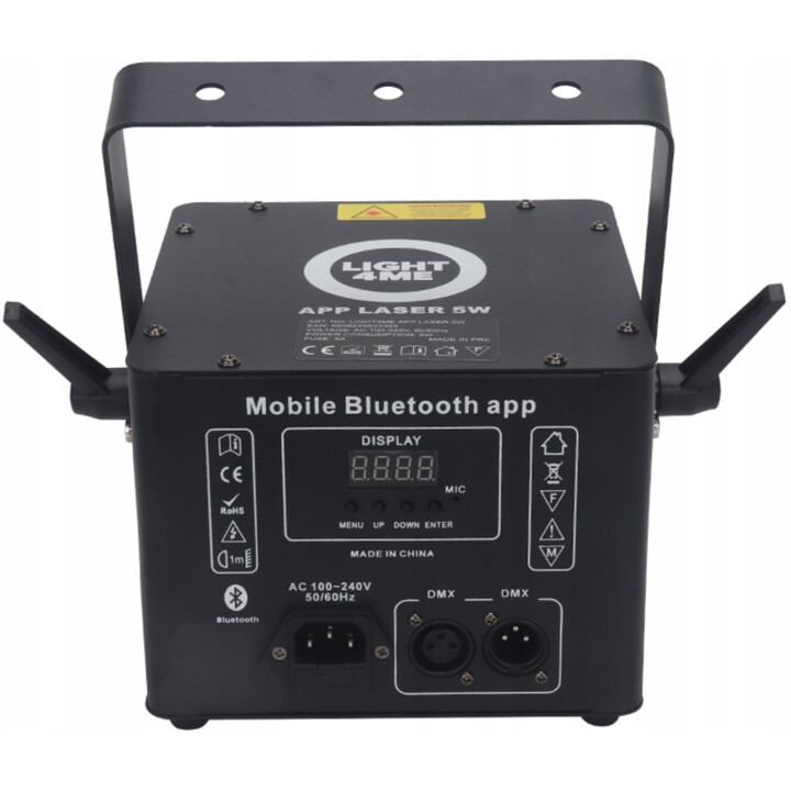 LIGHT4ME APP LASER 5W RGB iluminación láser profesional escenario Bluetooth