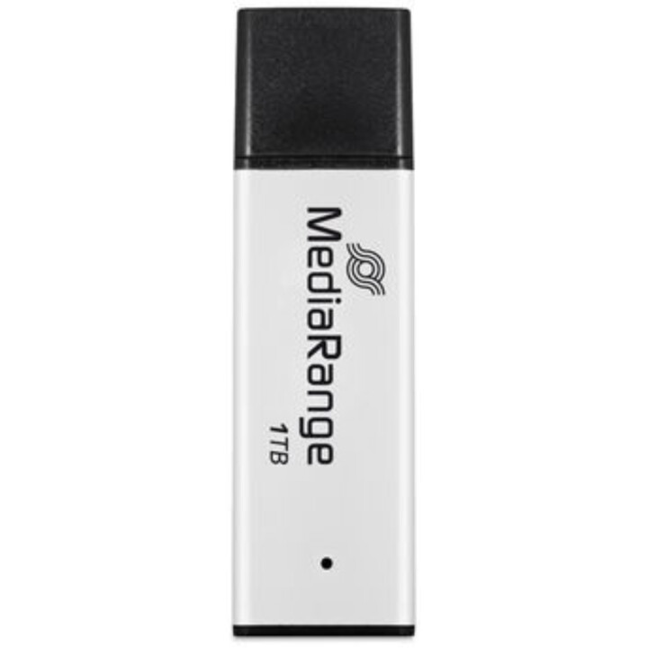 MediaRange MR1905-1 Unidad flash USB de 1 TB USB Tipo A 3.2 Gen 1 (3.1 Gen 1) Negro, Plata