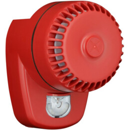 Baliza acústica LED ROLP LX VAD, Fulleon, , destello rojo, carcasa roja (ROLP/R1/LX-W/RF E38)