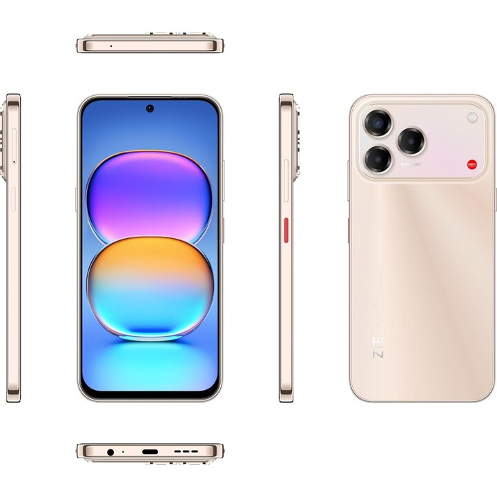 ZTE Blade V80 Pro, 8 GB 256 GB, 6,75 FHD+, 5000 mAh, dorato