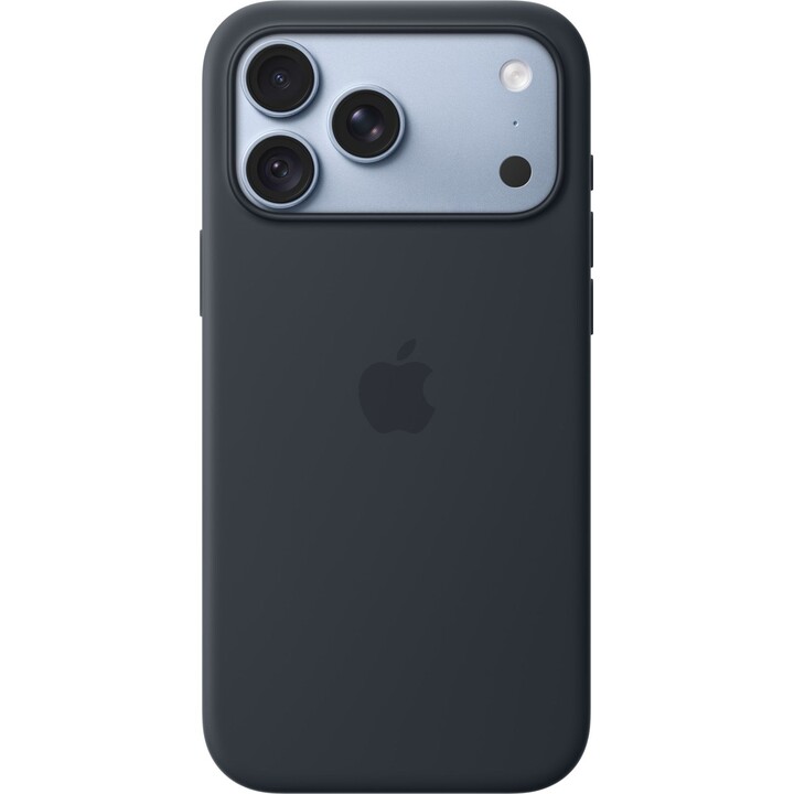 Capa de silicone da Apple com MagSafe para iPhone 18 Pro Max - Azul-marinho