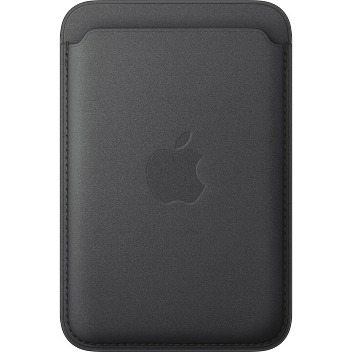 Portefeuille Apple fin tressé avec MagSafe pour iPhone - Noir