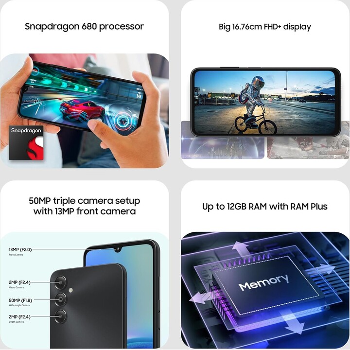 Samsung Galaxy A05S 4GB 64GB Dual Sim Schwarz
