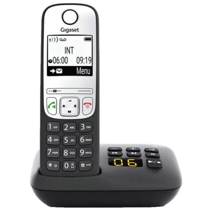 Gigaset A690A Duo DECT Schnurlos analog Freisprechen, Basis, Wahlwiederholung Schwarz