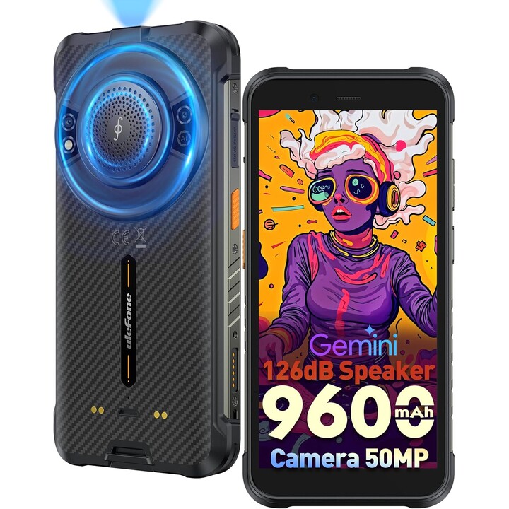 Smartphone Ulefone RUGKING 5,99, processeur Unisoc, 8 Go de RAM, 128 Go, noir