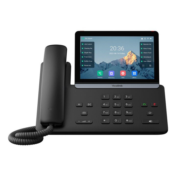 Teléfono VoIP Yealink SIP-T87W con identificador de llamadas