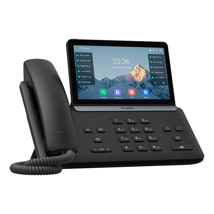 Teléfono VoIP Yealink SIP-T87W con identificador de llamadas