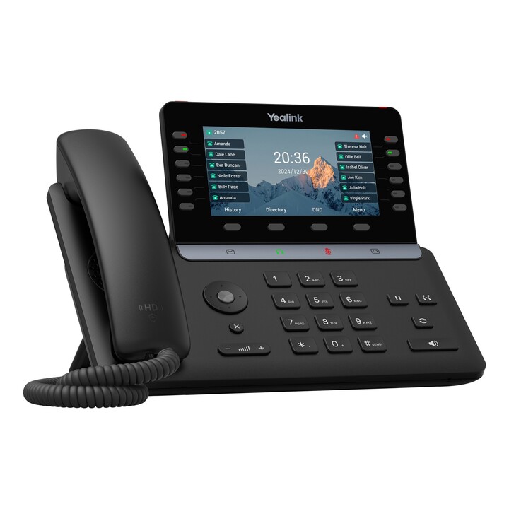 Teléfono VoIP Yealink SIP-T85W con identificador de llamadas