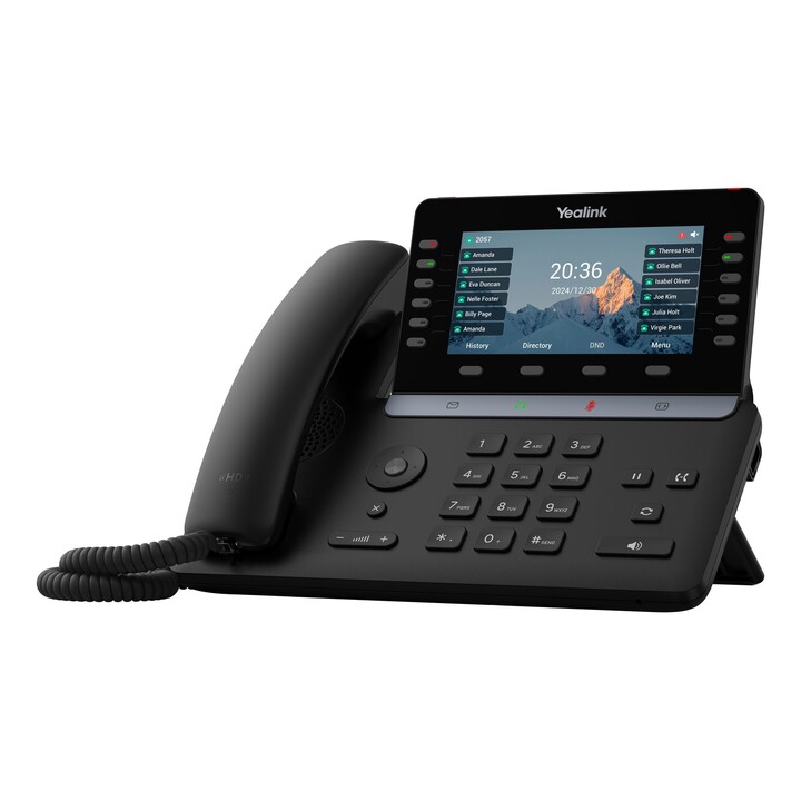 Téléphone VoIP Yealink SIP-T85W avec identification de l´appelant