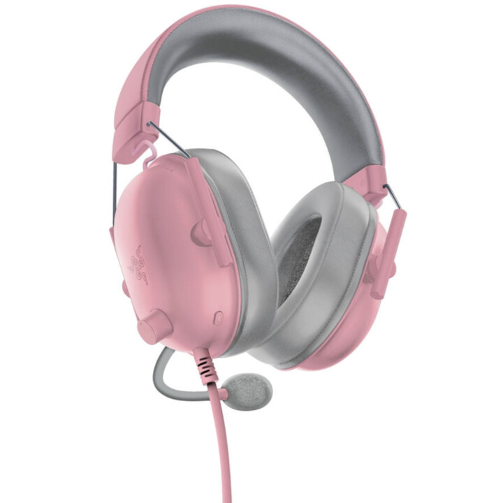Auriculares de juego Razer Blackshark V2 X Playstation Quartz, rosa