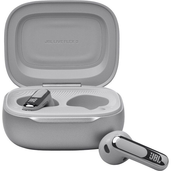 JBL Live Flex 3 Kabellose In-Ear-Kopfhörer Silber, JBLLIVEFLEX3SIL
