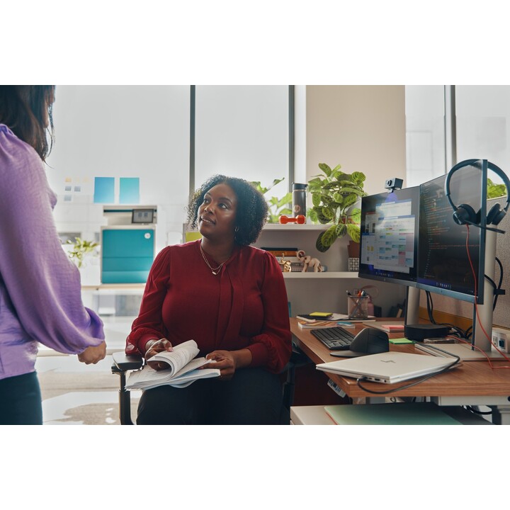 Casque Poly Blackwire 3320 pour Microsoft Teams, adaptateur USB-C + USB-C/A, avec microphone, USB Type-C, noir