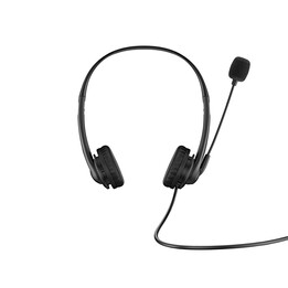 HP G2 Kopfhörer mit Mikrofon, USB, Schwarz