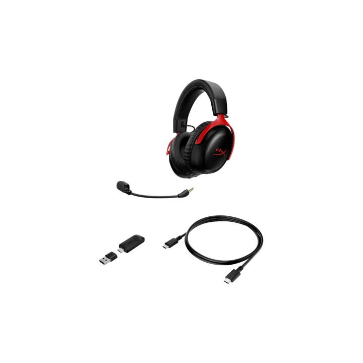 Hyperx Cloud III S Wireless Gaming Headset (Schwarz-Rot)