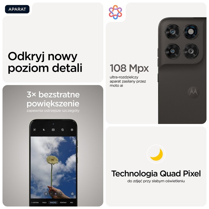 Motorola moto g77 17,3 cm (6.8") Ranura híbrido Dual SIM Android 16.0 5G USB Tipo C 8 GB 128 GB 5200 mAh Preto