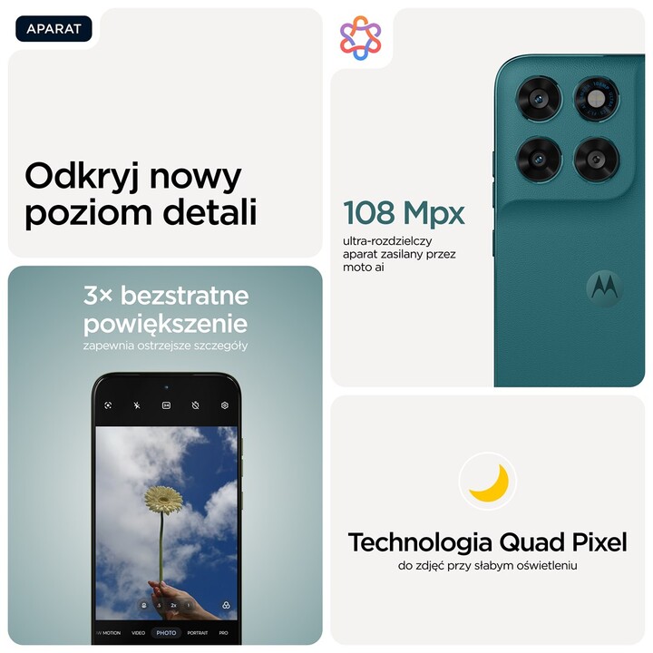 Motorola moto g77 17,3 cm (6.8") Ranura hybride Dual SIM Android 16.0 5G USB Type C 8 Go 128 Go 5200 mAh Vert