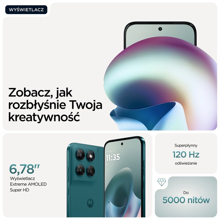 Motorola moto g77 17,3 cm (6.8") Ranura híbrido Dual SIM Android 16.0 5G USB Tipo C 8 GB 128 GB 5200 mAh Verde