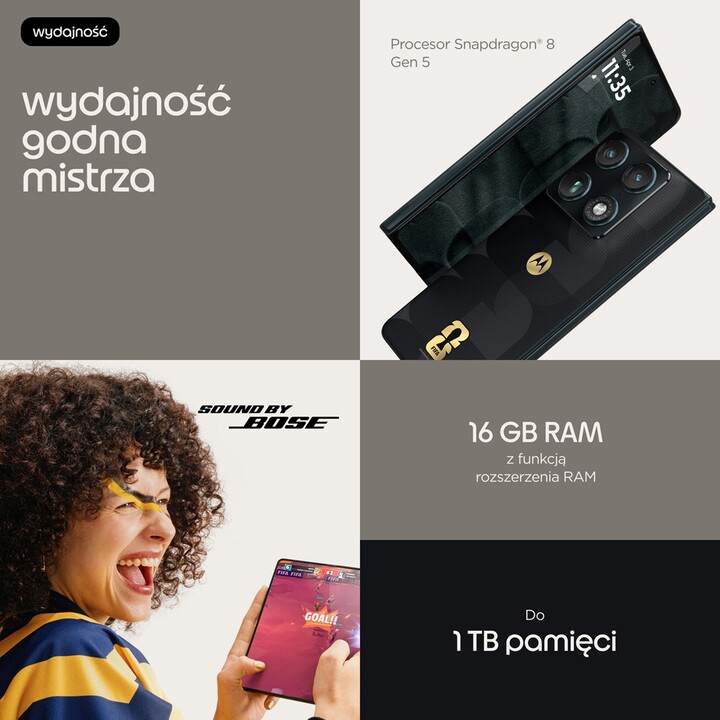 Motorola razrfold 20,6 cm (8.09") SIM double Android 16.0 5G USB Tipo C 16 Go 512 Go 6000 mAh Noir