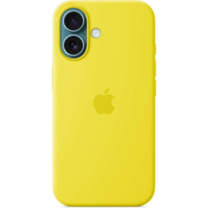 Funda de silicona Apple iPhone 16 con MagSafe - Carambola amarilla