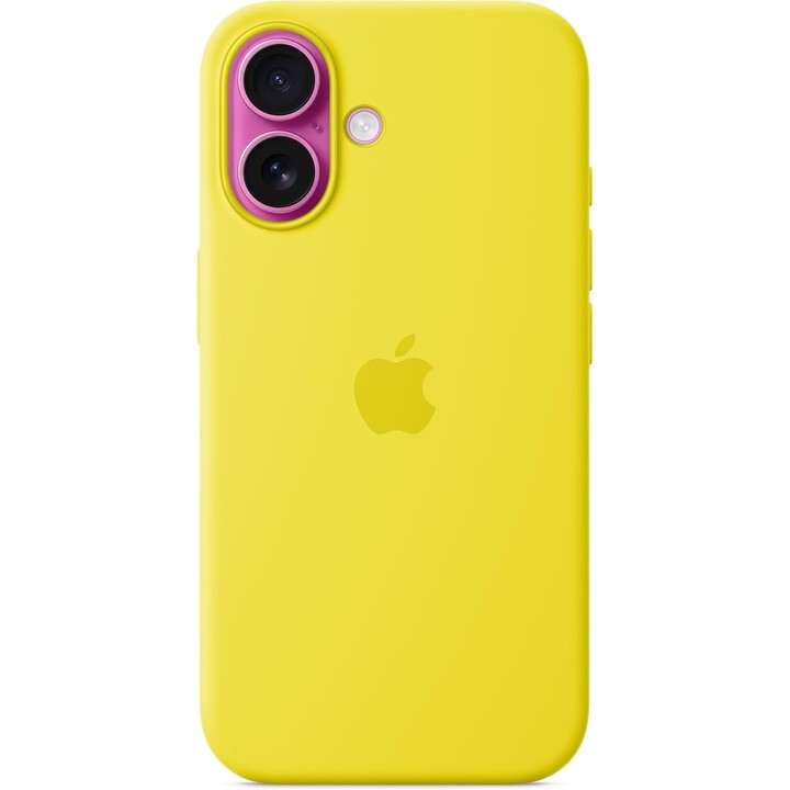 Funda de silicona Apple iPhone 16 con MagSafe - Carambola amarilla