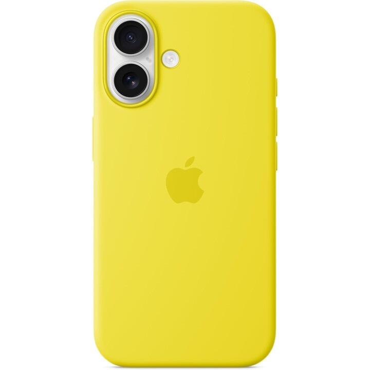 Custodia in silicone Apple per iPhone 16 con MagSafe - Star Fruit​​​​​Giallo