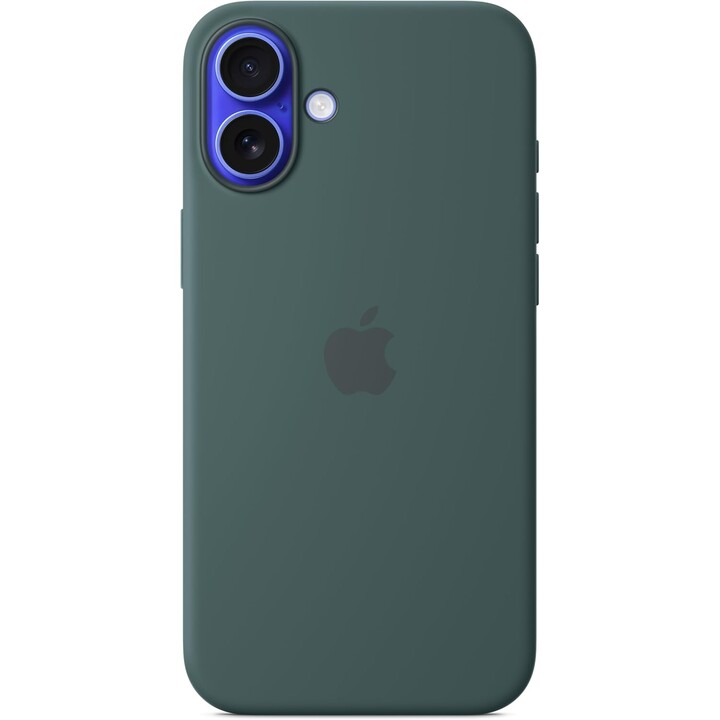Capa Silicone Apple iPhone 16 Plus MagSafe Verde Lago