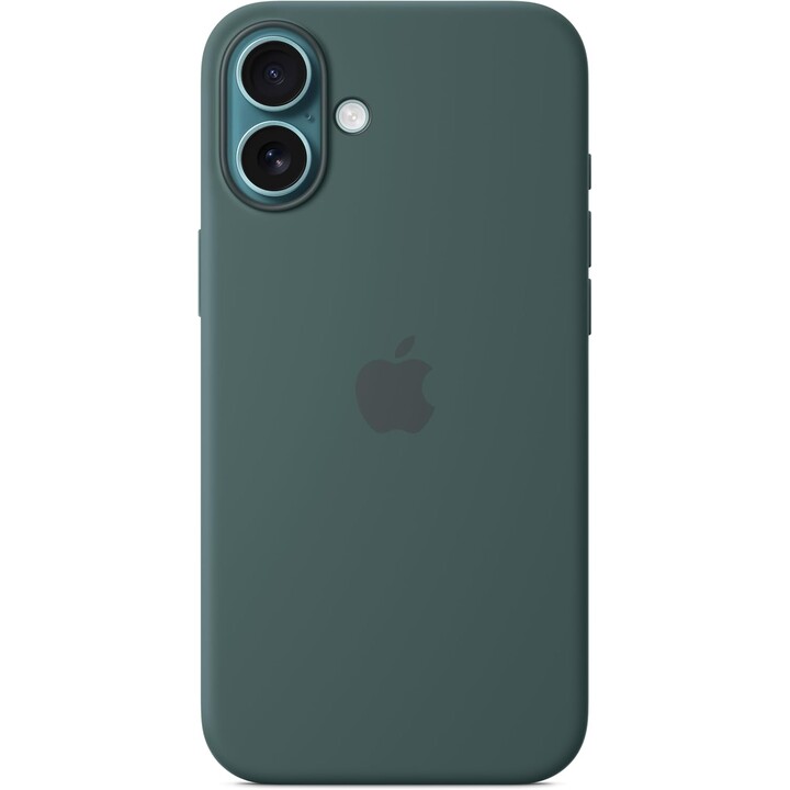 Custodia Silicone Apple iPhone 16 Plus MagSafe Verde Lago
