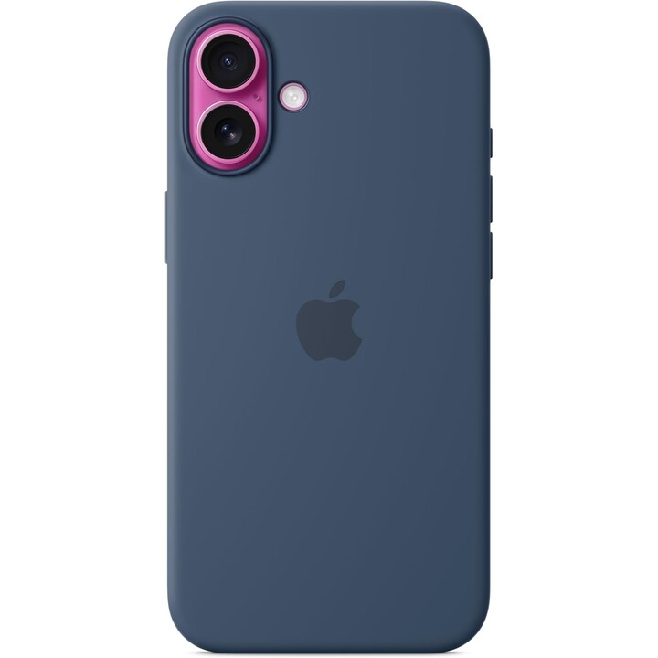 Coque en silicone Apple iPhone 16 Plus avec MagSafe - Denim