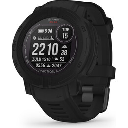 Garmin Instinct 2 Solar Tactical Schwarz GPS mit 45-mm-Armband – Smartwatch