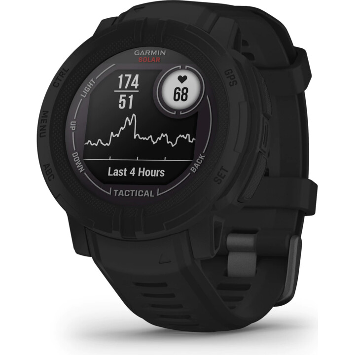 Garmin Instinct 2 GPS nero tattico solare con cinturino da 45 mm - Smartwatch