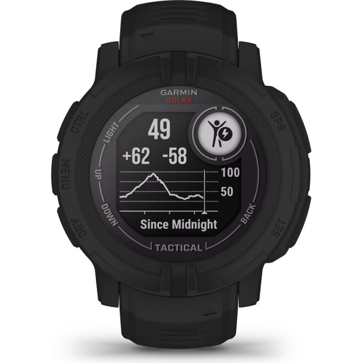 Garmin Instinct 2 Solar Tactical Negro GPS con Correa 45mm - Reloj inteligente