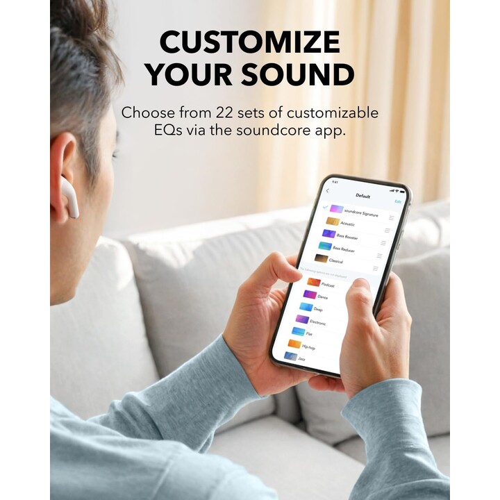 Casque sans fil Soundcore K20i blanc