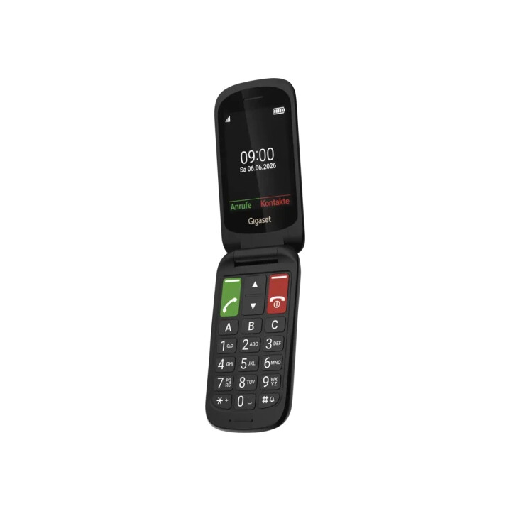 Gigaset GL40 7,11 cm (2,8") 88 GB Telefone preto para idosos