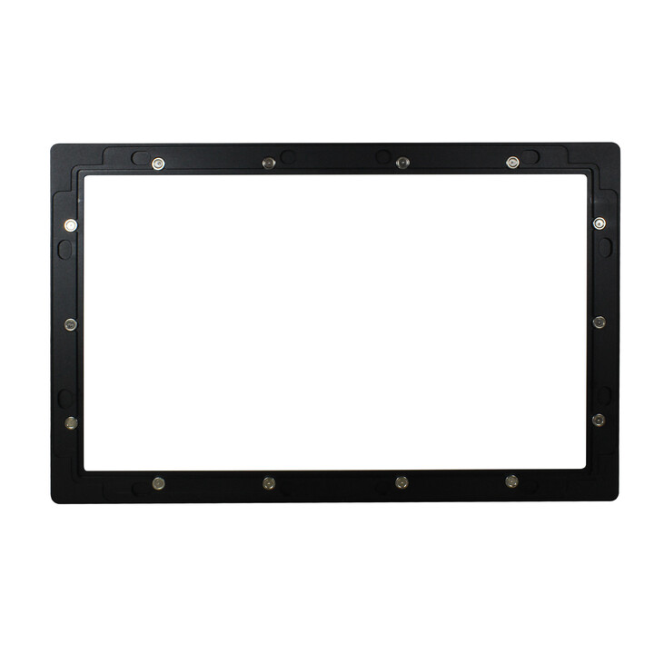 Tablet con schermo tattile ALLNET da 18 pollici zbh. Maschera per telaio da incasso nero stretto