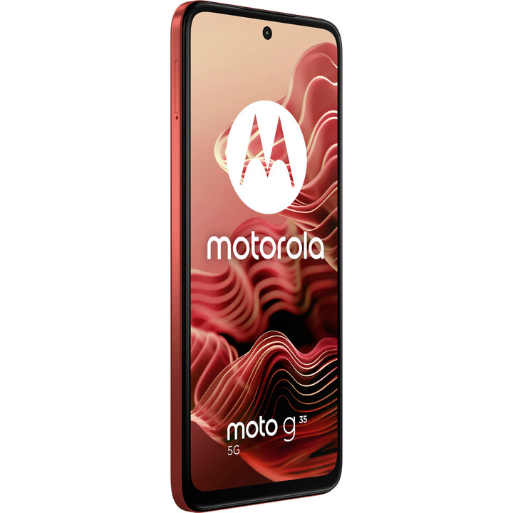 Motorola Moto G35 5G Smartphone, 8/256 GB, 6.72 FHD+ Display, 50 MP Camera, 5000 mAh, Android 14, Guava Red