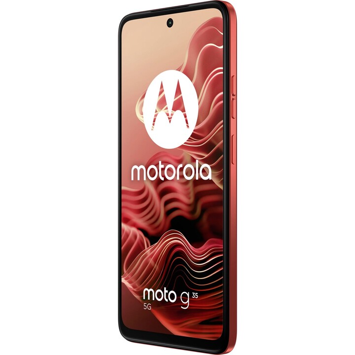 Motorola Moto G35 5G Smartphone, 8/256 GB, 6,72 FHD+ Display, Câmera de 50 MP, 5000 Mah, Android 14, GUAVA RED