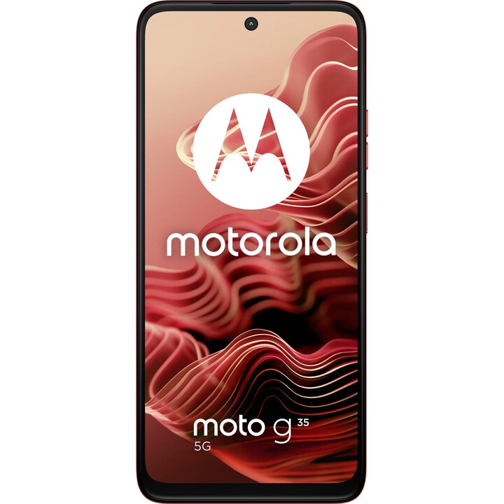 Motorola Moto G35 5G Smartphone, 8/256 GB, 6,72 FHD+ Display, 50 MP Kamera, 5000 mAh, Android 14, Guava Red