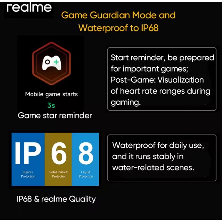 Realme Watch 5, 1,97 600 NIT AMOLED, GPS GNSS, 460MAH, Batteria da 14 giorni, 300+ supporti di temi, nero