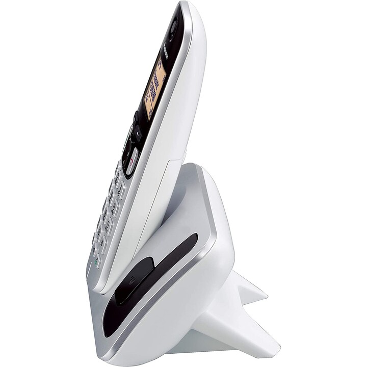 telefone sem fio DECT PANASONIC KX-TGC210SP Silver-ID chama-Lock números indesejados-backlit display LCD 4,1 cm