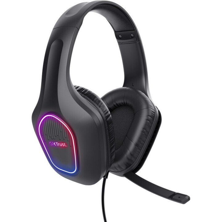 Fones de ouvido para jogos com microfone Trust Gaming GXT 416 Zirox/ Jack 3.5/USB preto