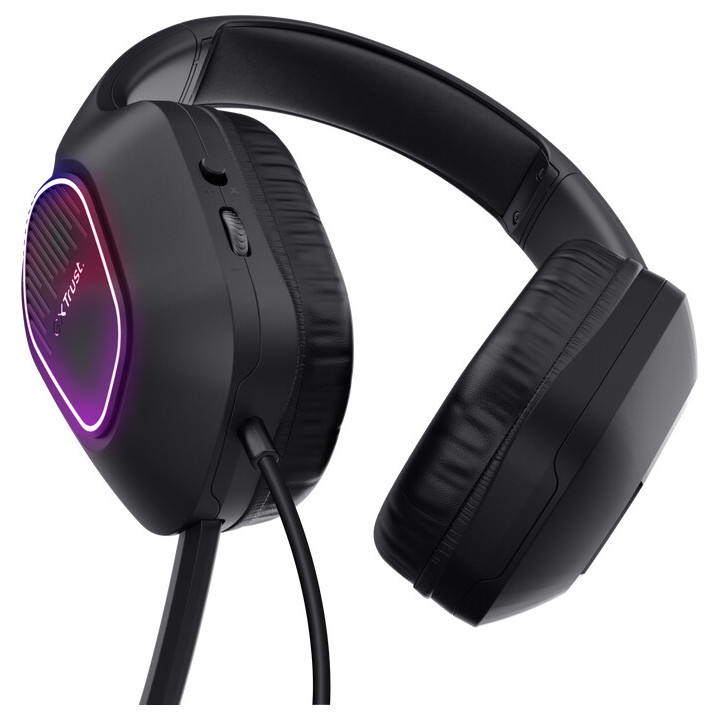 Cuffie da gioco con microfono Trust Gaming GXT 416 Zirox/ Jack 3.5/USB Nero