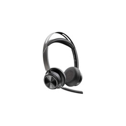 HP Poly Poly Voyager Focus 2 Headphones (USB-C to C) + USB-C to A Adapter + Charging Dock