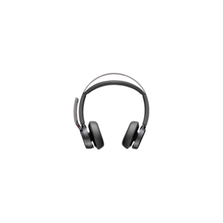 Cuffie HP Poly Voyager Focus 2 USB-C-C con certificazione Microsoft Teams + adattatore USB-C/A + base di ricarica