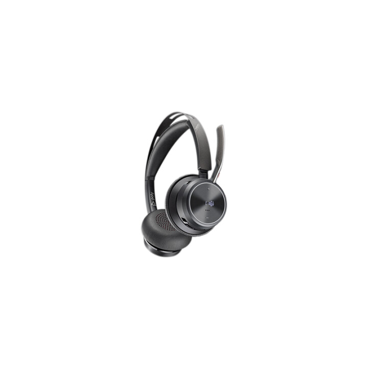 HP Poly Poly Voyager Focus 2 USB-C-C Headset with Microsoft Teams Certification + USB-C/A Adapter + Charging Dock