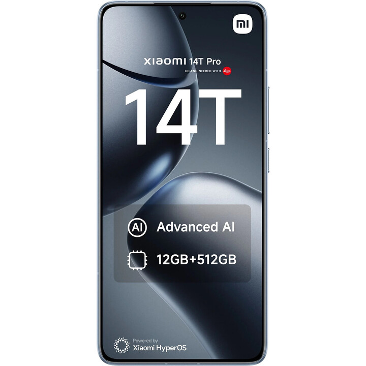 Xiaomi 14T Pro 5G, 12GB 512GB, smartphone com tela 6,67 AI, Dual Sim, azul