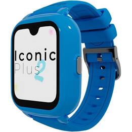 Montre connectée pour enfants Savefamily Iconic Plus 2 avec GPS et appels - IP67 - Batterie 850 mAh - IA - Bleue