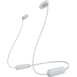 Auriculares Inalámbricos Intrauditivos Sony WI-C100/ con Micrófono/ Bluetooth/ Blancos