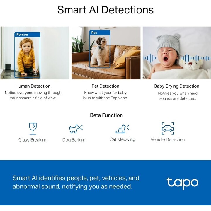 TP-LINK Caméra de Surveillance 360° Tapo C220